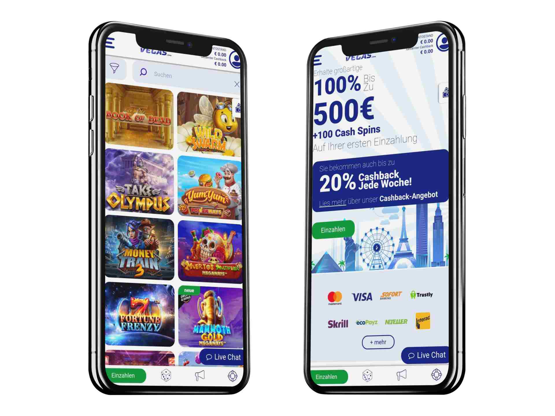 BluVegas Casino Mobile Screenshot