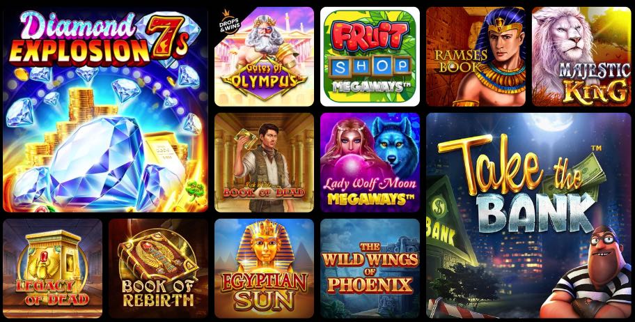 OlympusBet Casino Spieleauswahl