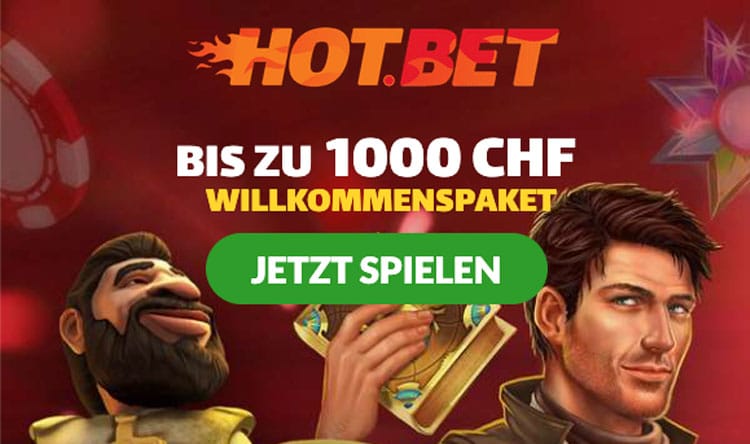 Willkommensbonus für neue Spieler im Hot.bet Casino Schweiz