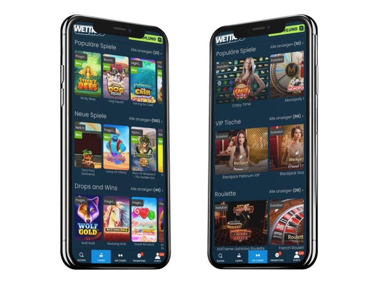 Wettigo Casino mobiler Screenshot
