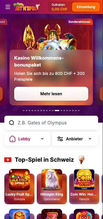 hitnspin casino bonus