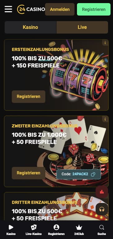 24casino bonus