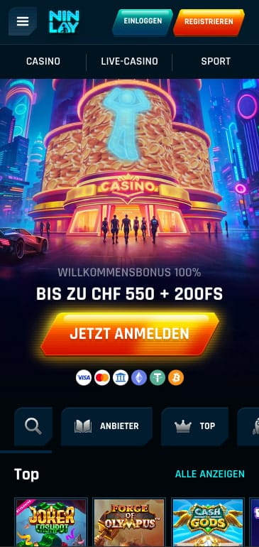 ninlay casino bonus