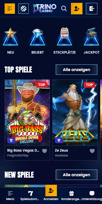 trinocasino spiele
